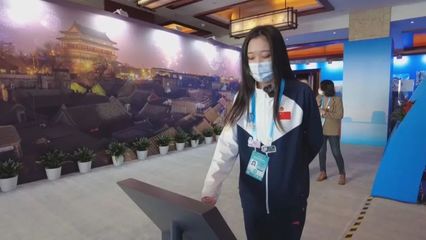 (冰雪吉林 相約冬奧)志愿服務(wù)在冬奧 吉林身影展英姿